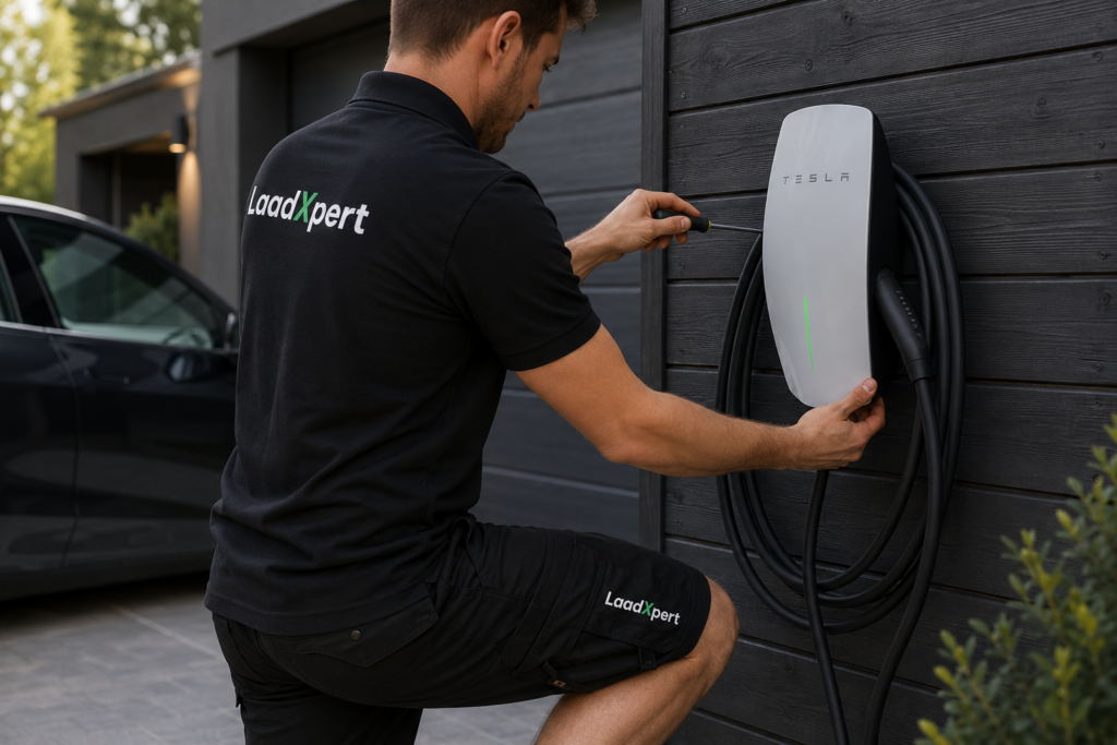 Tesla autolader kopen met installatie.