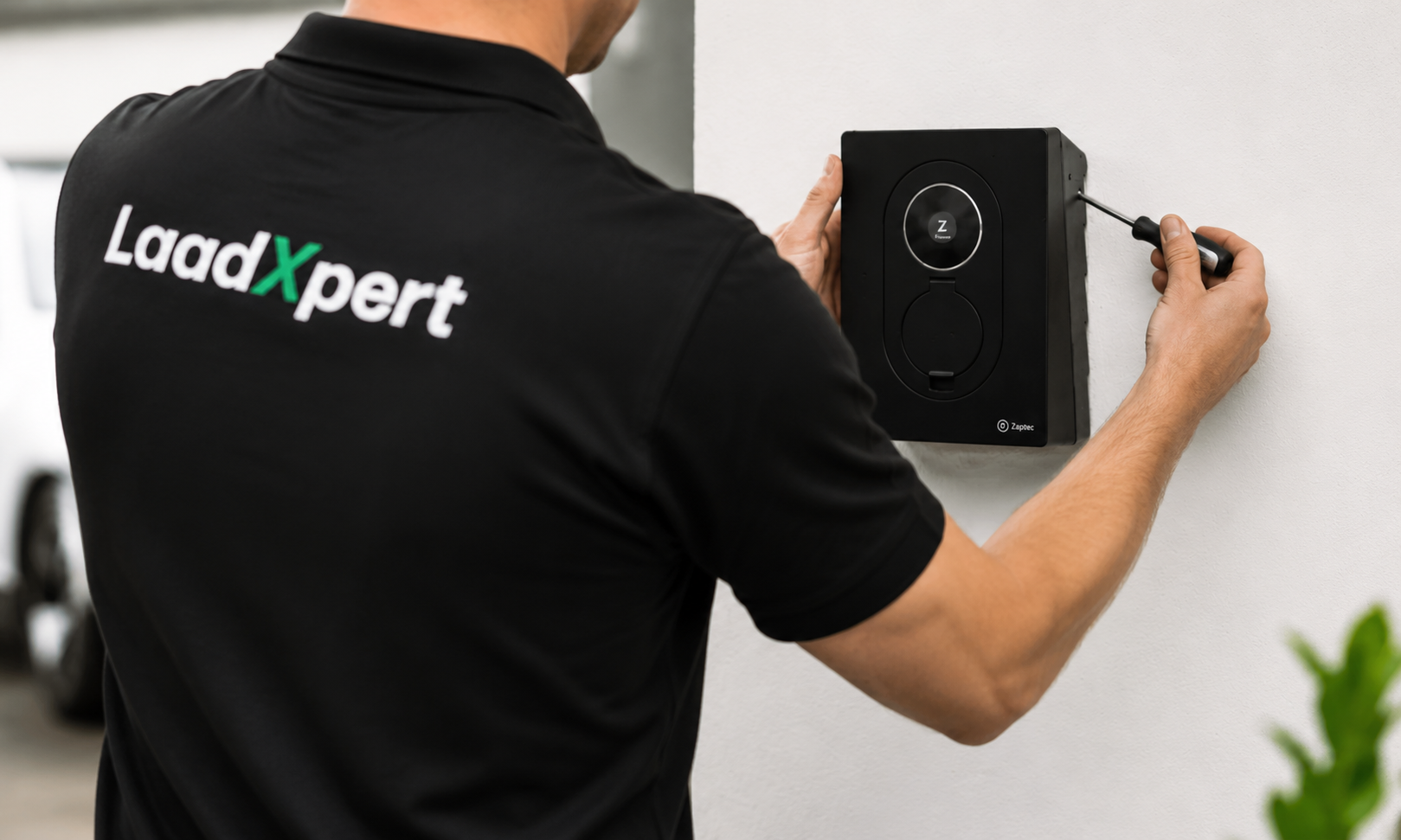 Installatie van een Zaptec Pro laadpaal