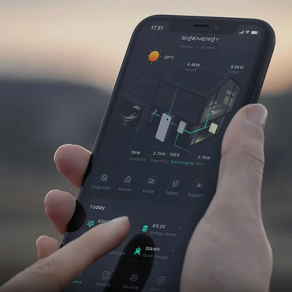 My Sigen app voor het slim aansturen van je Sigenergy EV-lader en thuisbatterij